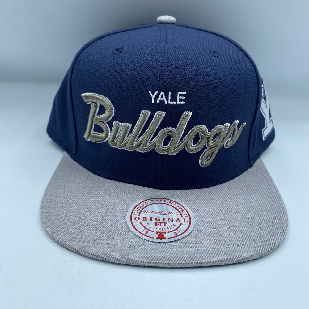 Yale Bulldogs Mitchell & Ness Hat Blue Snapback NCAA College NCAA OSFA NWOT